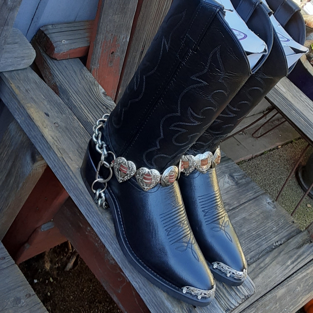 Handmade Custom Concho Bootstraps To-Order